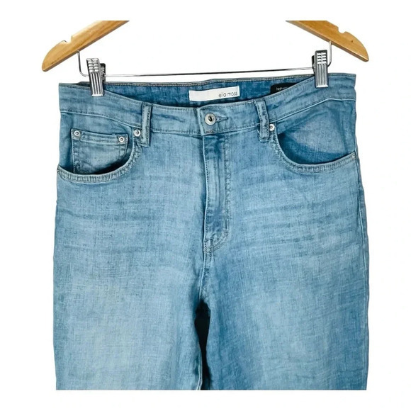 Ella Moss High Waist Straight Leg Ankle Crop Jeans Light Wash Women Size 12/31 - Picture 3 of 9
